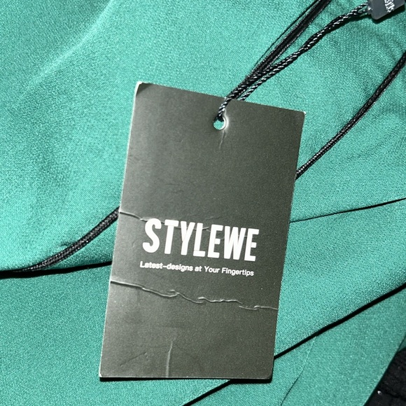 Retro Tear Away ( Snap away)  Pants emerald green with black XL - Picture 4 of 5